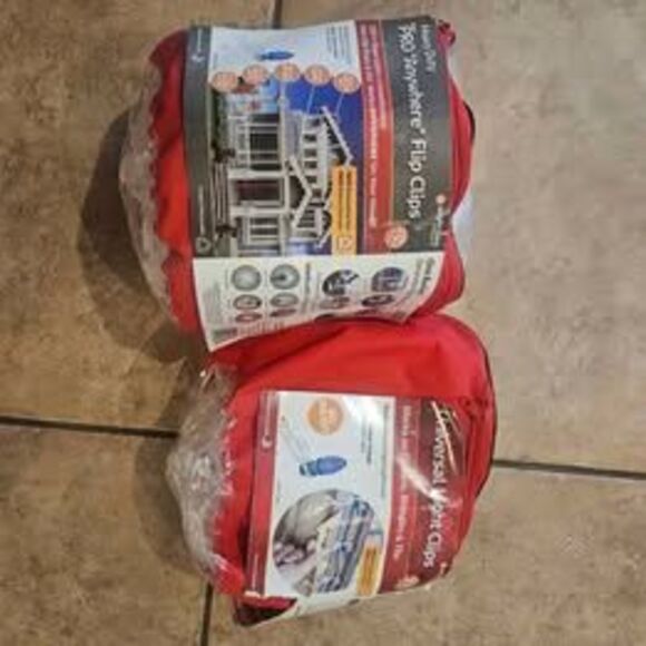 Pro Anywhere Flip Clips Christmas Lights Two Packages Included Gutter Clips - Picture 1 of 3